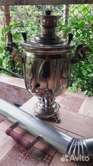 Самовар на дровах новый