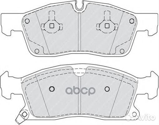 Колодки тормозные, передние FDB4403 Ferodo