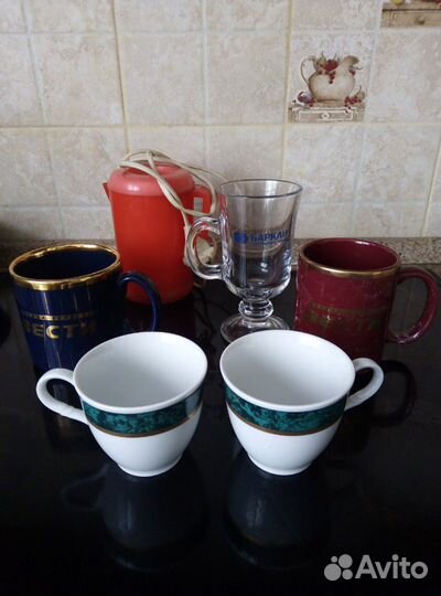 Посуда разная, термокружка, колба 1л