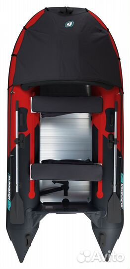 Лодка пвх Gladiator C330AL красно/черный