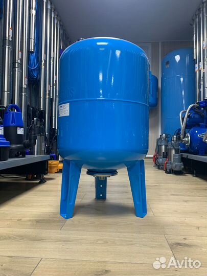 Гидроаккумулятор Беламос 100VT синий, вертикальный