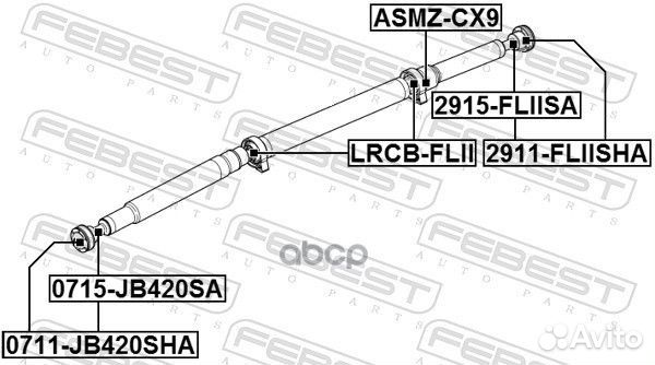 Подшипник подвесной land rover freelander 06- L