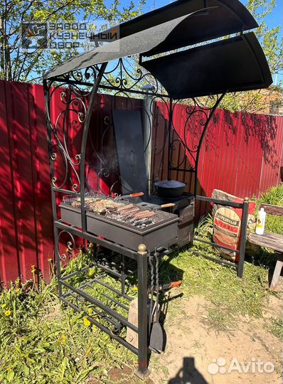 Мангал с печкой