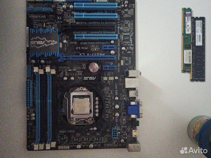 Материнская плата, с процессором