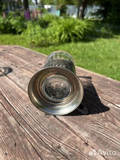 Подстаканник и стакан СССР