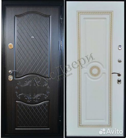 Классическая металлическая дверь с терморазрывом