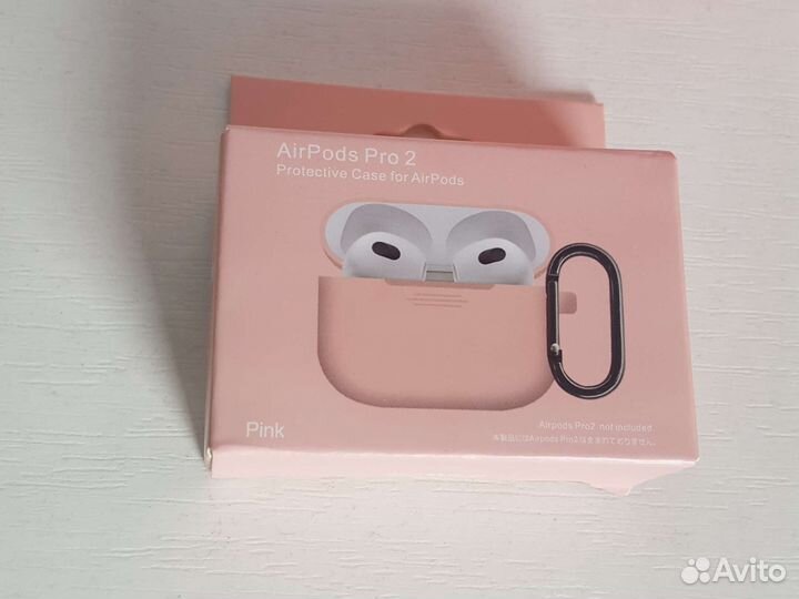 Силиконовый чехол AirPods Pro 2 розовый