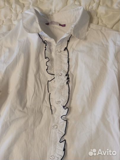 Рубашка белая для девочек