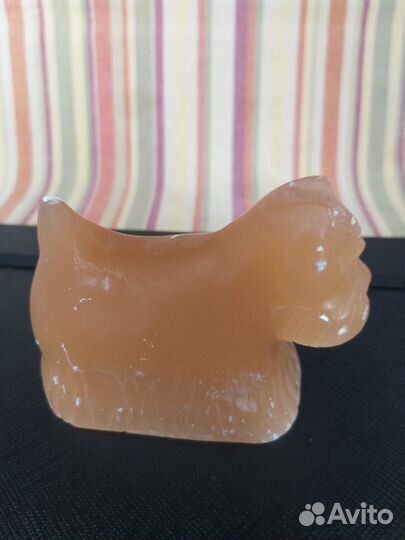 Фигурки животных натуральный камень селенит