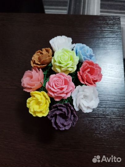 Букет цветов из мыла