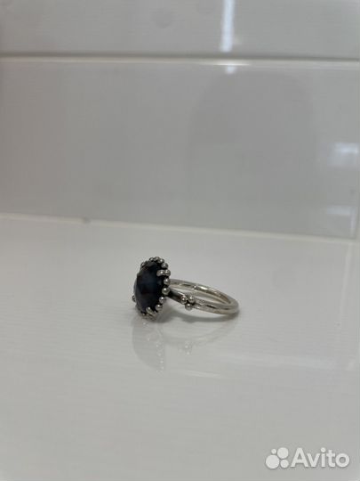 Кольцо Pandora Navy Blue Midnight Crystal