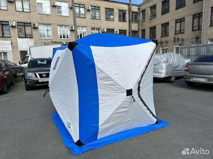 Палатка куб 180х180х205 см с дымоходом 3-х сл