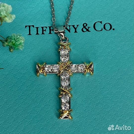 Подвеска крестик Tiffany