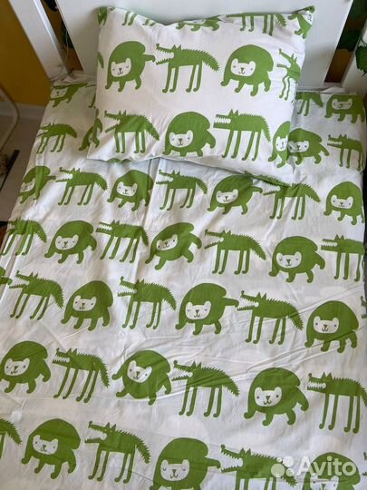 Детский постельный комплект икеа