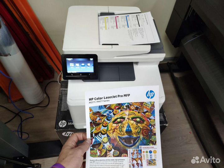 Мфу А4 цветной лазерный HP LJ m477fdn