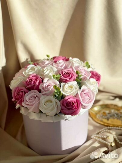 Подарок букет мыльных роз