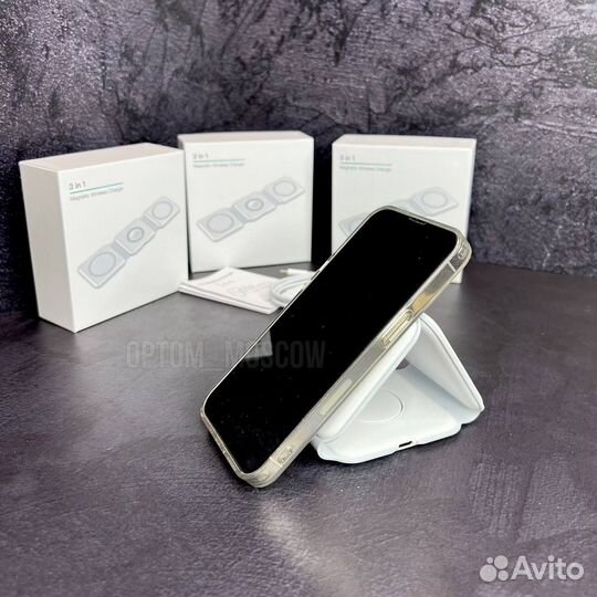 Беспроводное зарядное устройство 3в1 оптом