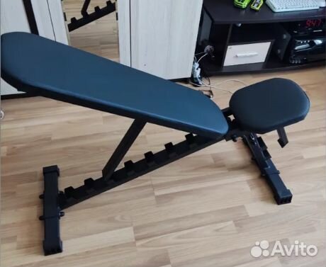 Скамья лавка силовая 350 кг для жима регулируемая