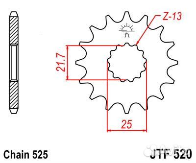 Звезда передняя JT sprockets JTF520