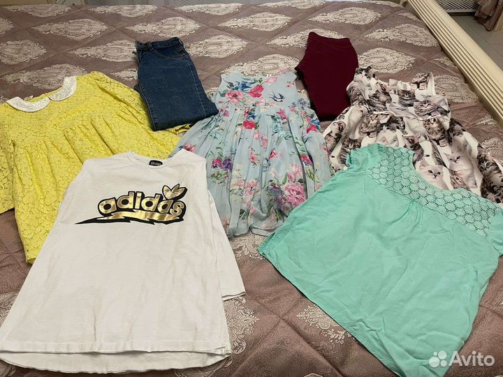 Пакет одежды на девочку, рост 128-140