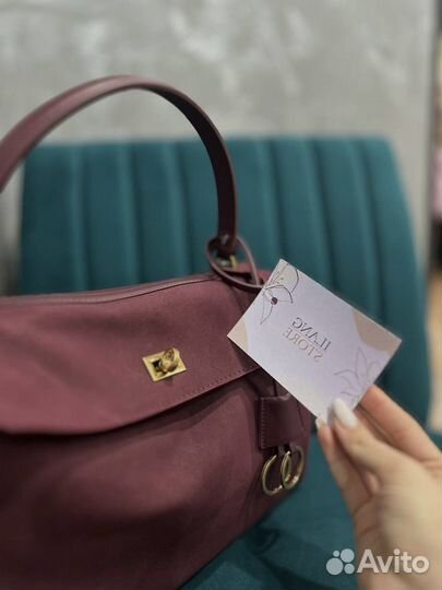 Сумка женская через плечо бордо
