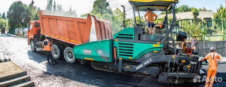 Аренда асфальтоукладчика и катка в Туле
