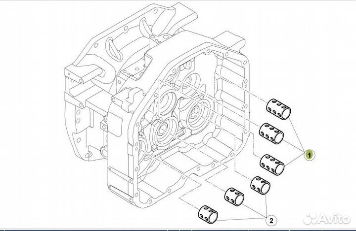 Втулка кпп Claas Atles