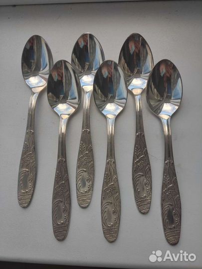 Мельхиоровые чайные ложки СССР