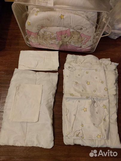 Детское постельное белье с бортиками