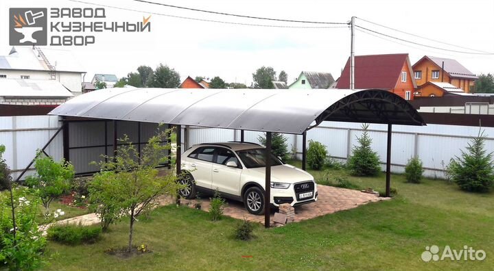 Навес из профнастила