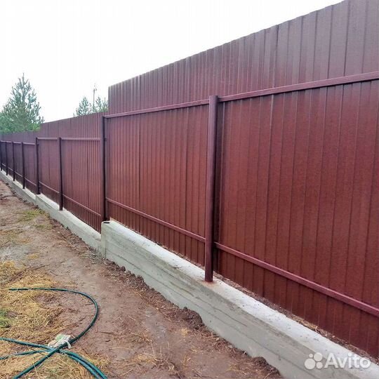 Установка забора