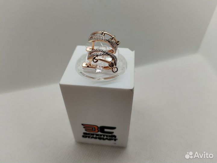 Серьги С камнями Au 585 (ярм)