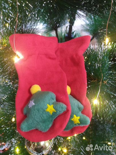 Носочки детские новогодние