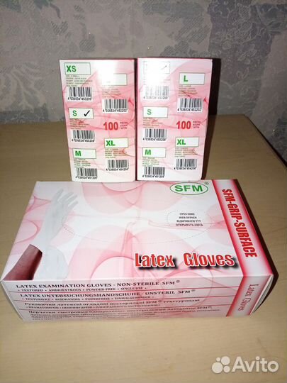 Перчатки медицинские р.S, XS