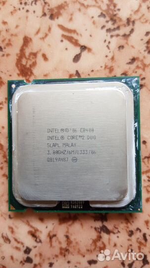 Процессор intel core 2 duo e8400