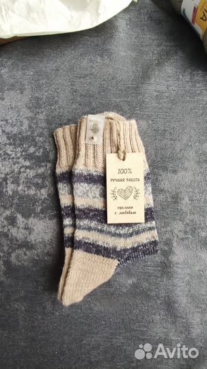 Носки шерстяные ручной работы