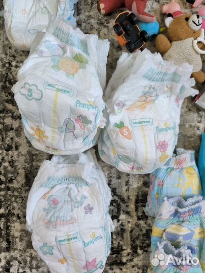 Памперсы 4/5 р.Pampers трусики+ пакет игрушек