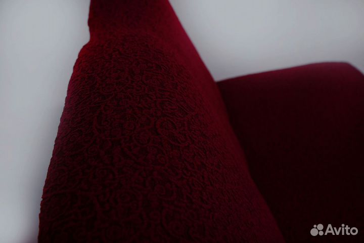 Чехол на диван без подлокотников, цвет Бордовый