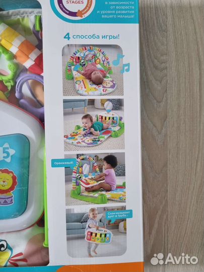 Игровой коврик пианино fisher-price