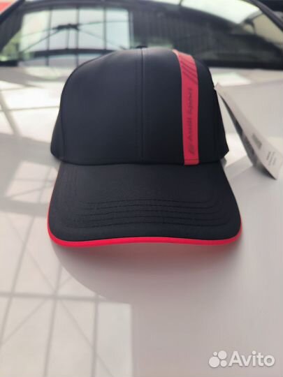 Бейсболка Audi Sport Cap, black/red
