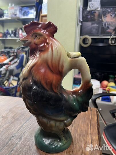 Глиняный кувшин СССР петушок