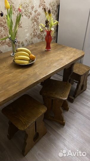 Столы, табуретки, лавки для сада и для кухни