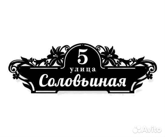 Табличка на дом с адресом