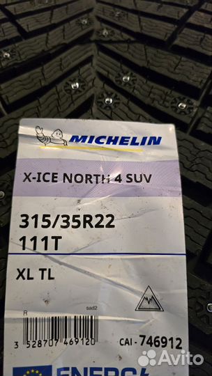 Michelin X-Ice North 4 SUV 275/40 R22 и 315/35 R22