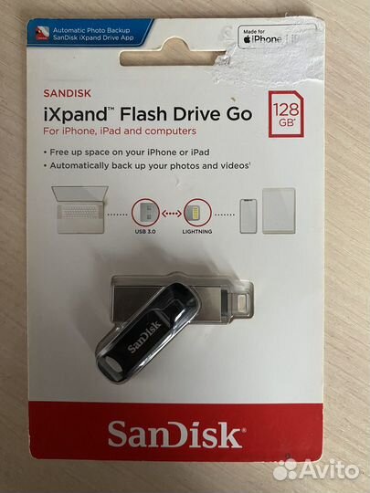 Флеш накопитель usb lightning флешка sandisk