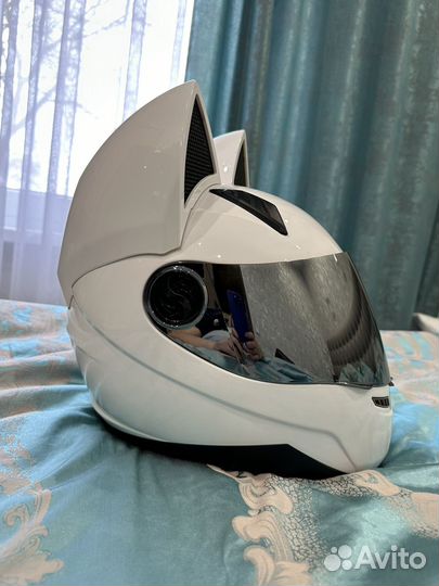 Мотошлем с ушками