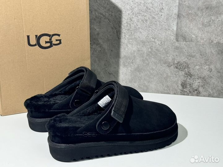 Меховые тапочки UGG Goldenstar Clog Black