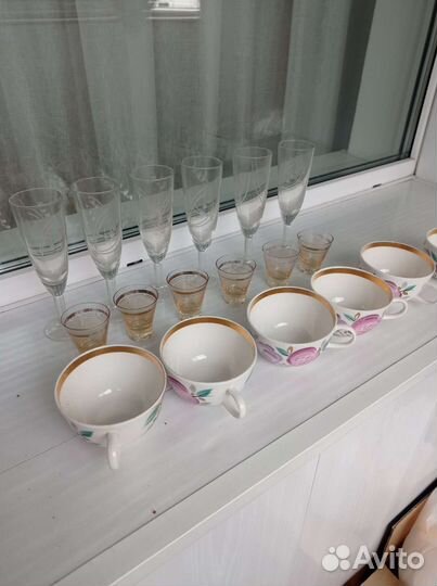 Фужеры рюмки бокалы СССР