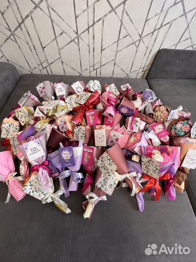 Букет из мыльных роз, на 1 сентября