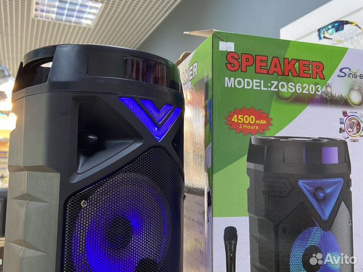 Беспроводная колонка с микрофоном (новая)